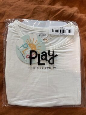 Little Sleepies White Puff Sleeve